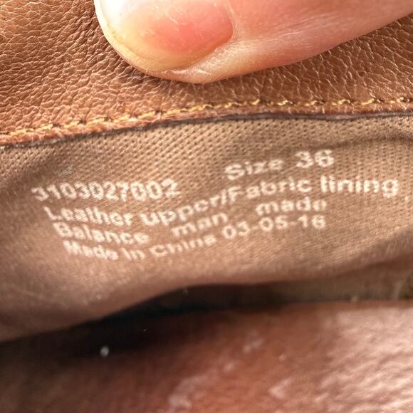 Dansko Women's Black Leather Dabney Wedge Boots Size 36 / 6 - Picture 6 of 7